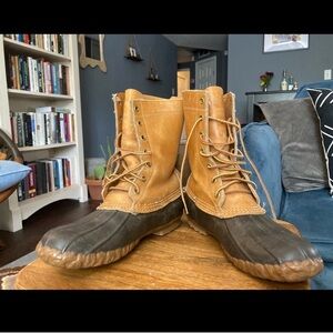 L.L. Bean Tan and Brown Women's Duck Boots